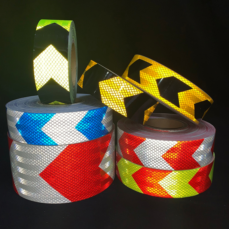 Pet Micro-Prismatic Arrow Safety Tare Tape Reflect